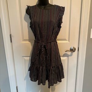 Marine Layer striped navy dress size medium new with tags